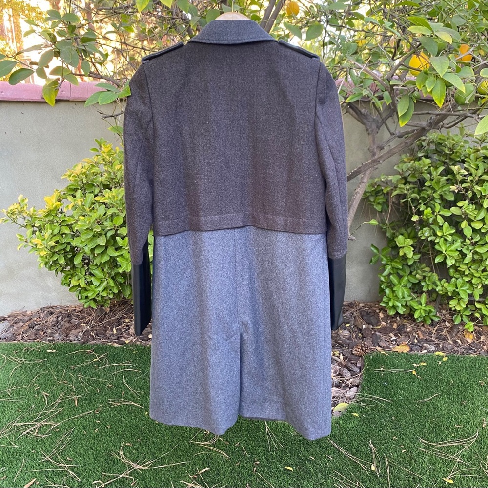 NWOT TROUVE Mixed Media Miltary Coat - Picture 11 of 16